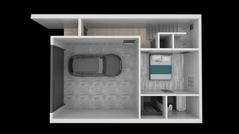 Floor plan for 3 beds, 3 baths, 2012 sqft